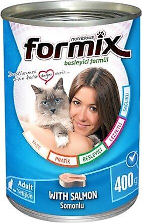 Nutritious Formix Yetişkin Kedi Konserve Maması Somonlu 400gr