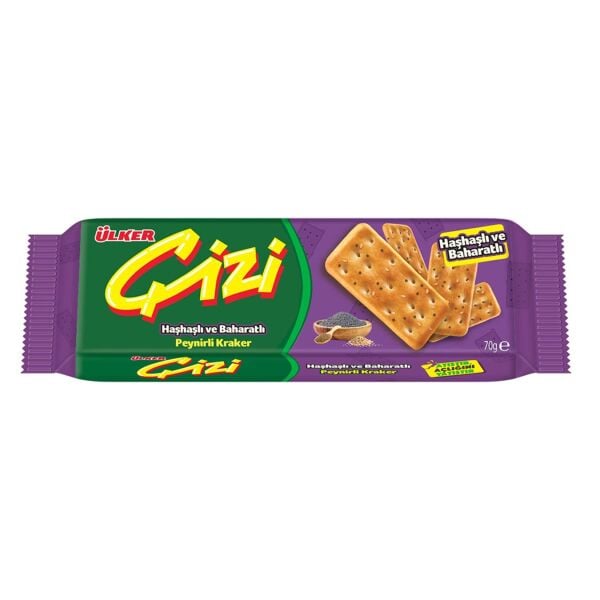 Ülker Çizi Haşhaşlı ve Baharatlı 70gr
