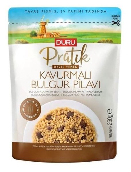 Duru Pratik Kavurmalı Bulgur Pilavı 250gr
