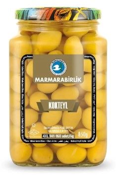 Marmarabirlik Kokteyl Yeşil Zeytin 850gr cam
