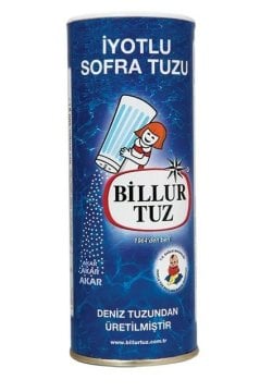 Billur Tuz İyotlu Sofra Tuzu Karton Tuzluklu 500gr