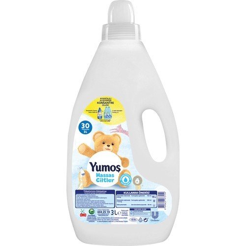 Yumoş Yumuşatıcı Hassas Ciltler 3000ml