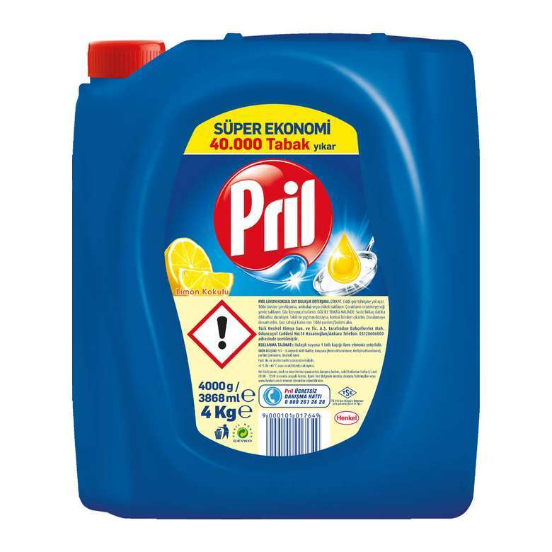 Pril Bulaşık Deterjanı 4000gr