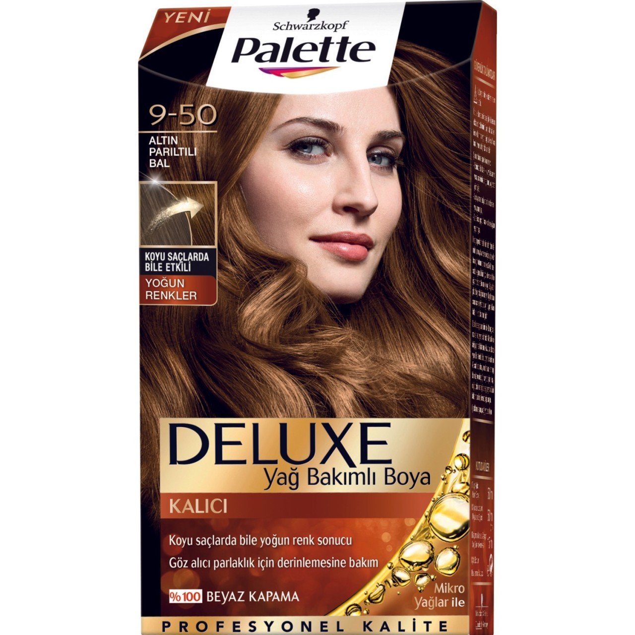 Palette Krem Boya Altın Parıltılı Bal Set Saç Boyası