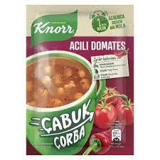 Knorr Çabuk Çorba Acılı Domates Çorbası 22gr