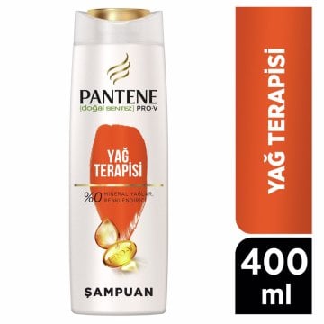 Pantene Şampuan Yağ Terapisi Zayıf ve Yıpranmış Saçlar 400ml