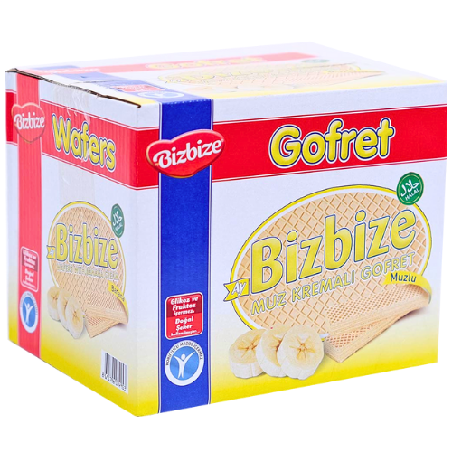 Bizbize Muz Kremalı Gofret 1020gr