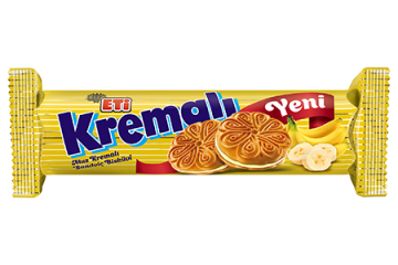 Eti Muz Kremalı Sandviç Bisküvi 61gr