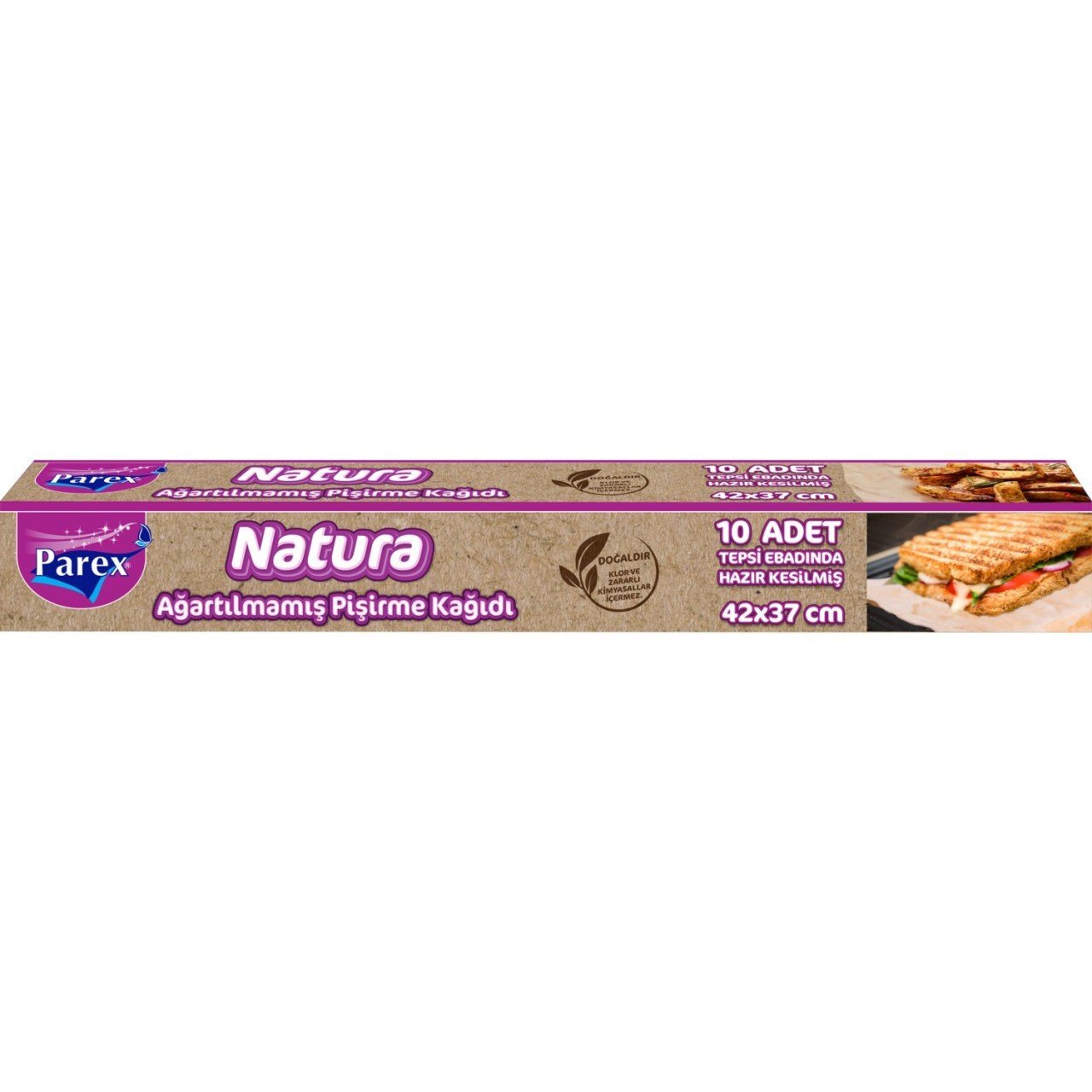 Parex Natura Ağartılmamış Pişirme Kağıdı 10 Adet