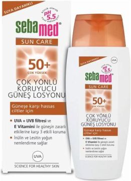 Seba Med Çok Yönlü Koruyucu Güneş Losyonu Güneşe Karşı Hassas  Ciltler İçin 150ml
