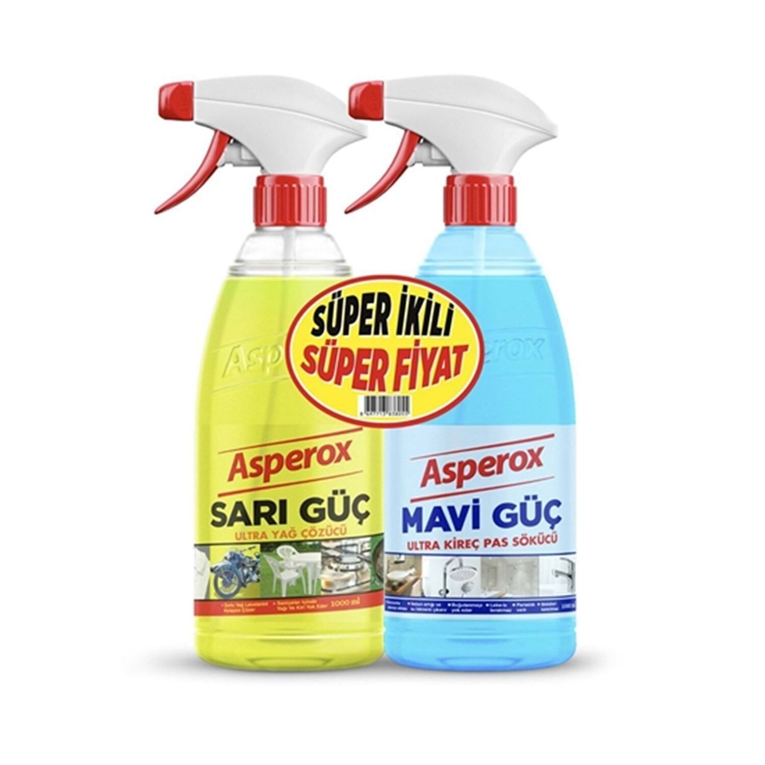 Asperox 1+1 Sarı+Mavi Güç Süper İkili