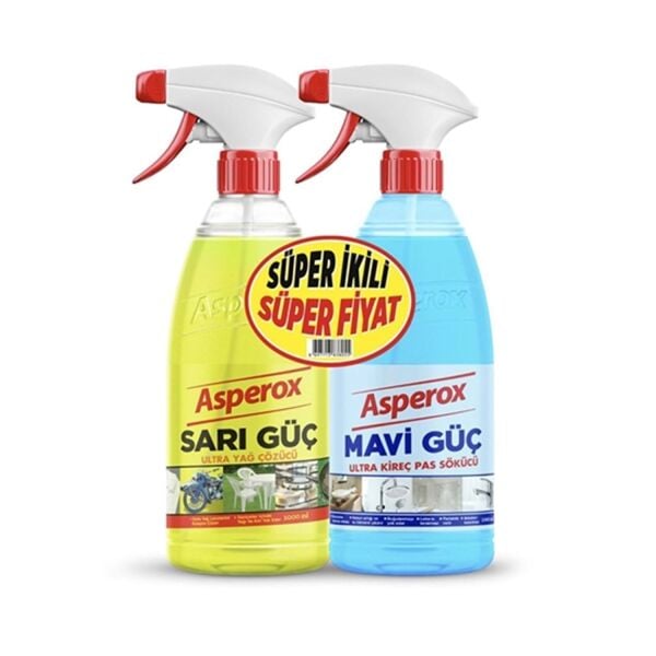 Asperox 1+1 Sarı+Mavi Güç Süper İkili