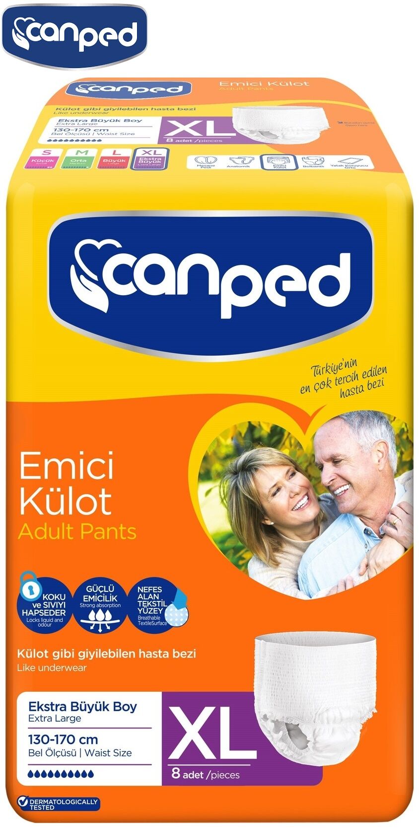Canped Hasta Bezi Emici Külot XLarge 7adet