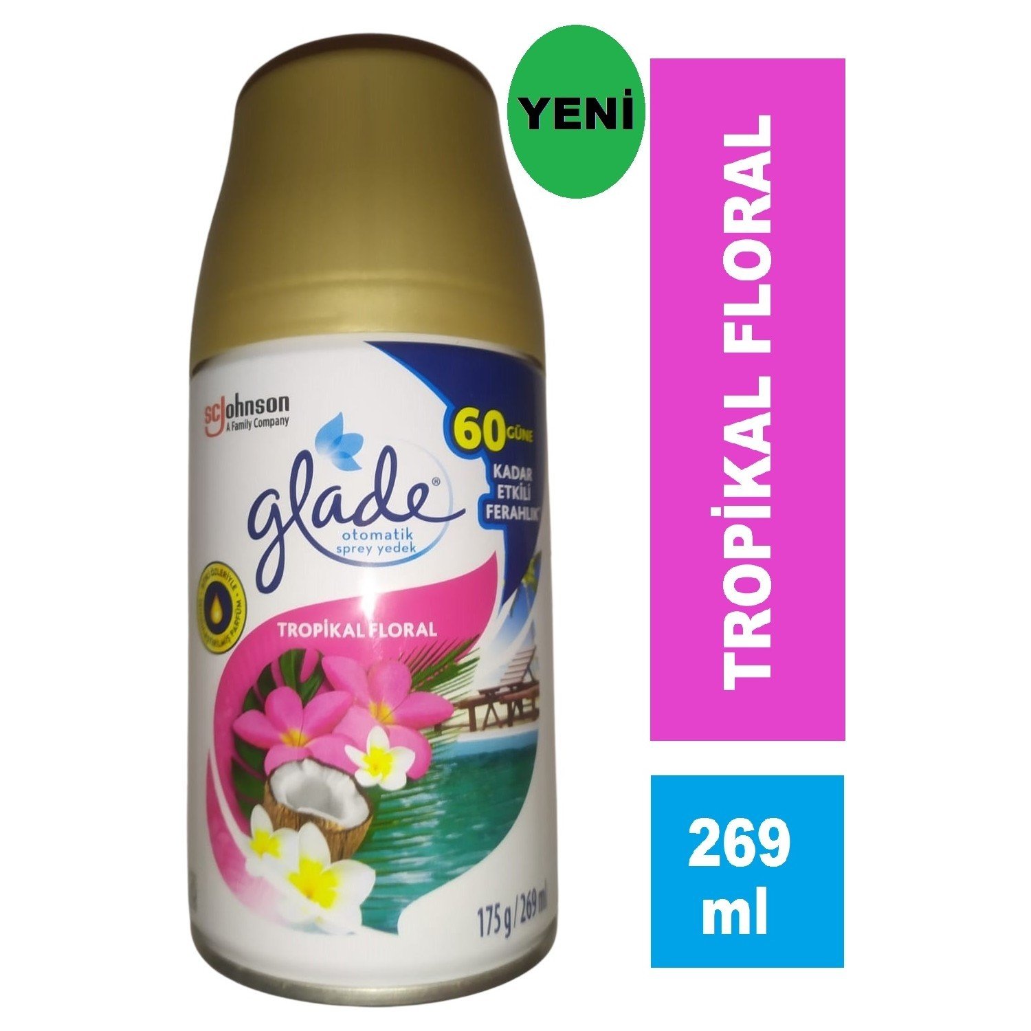Glade Otomatik Sprey Yedek Tropikal Floral 269ml
