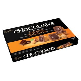 Sölen Chocodan's Bütün Fıdıklı Karamelli Nugatlı Sütlü Çikolata 125gr