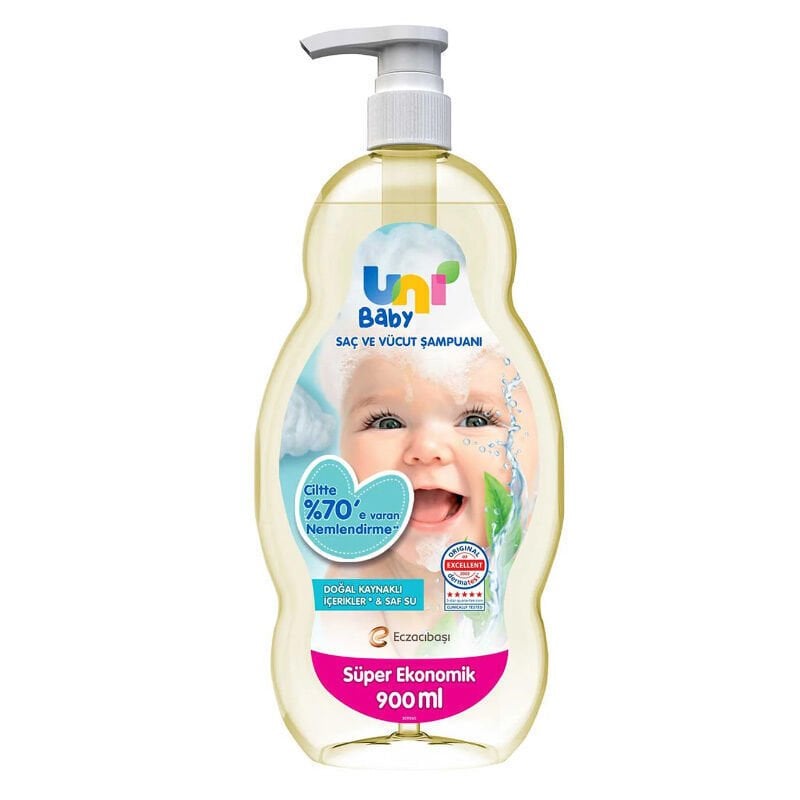 Uni Baby Saç Ve Vücut Şampuanı 900ml