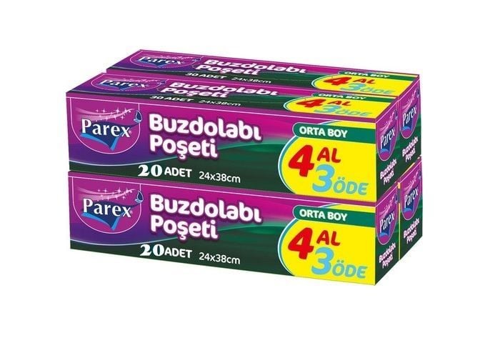 Parex Buzdolabı Poşeti Orta Boy 4al 3öde