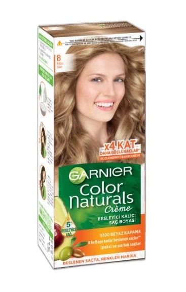 Garnier Color Naturals Saç Boyası 8 Koyu Sarı