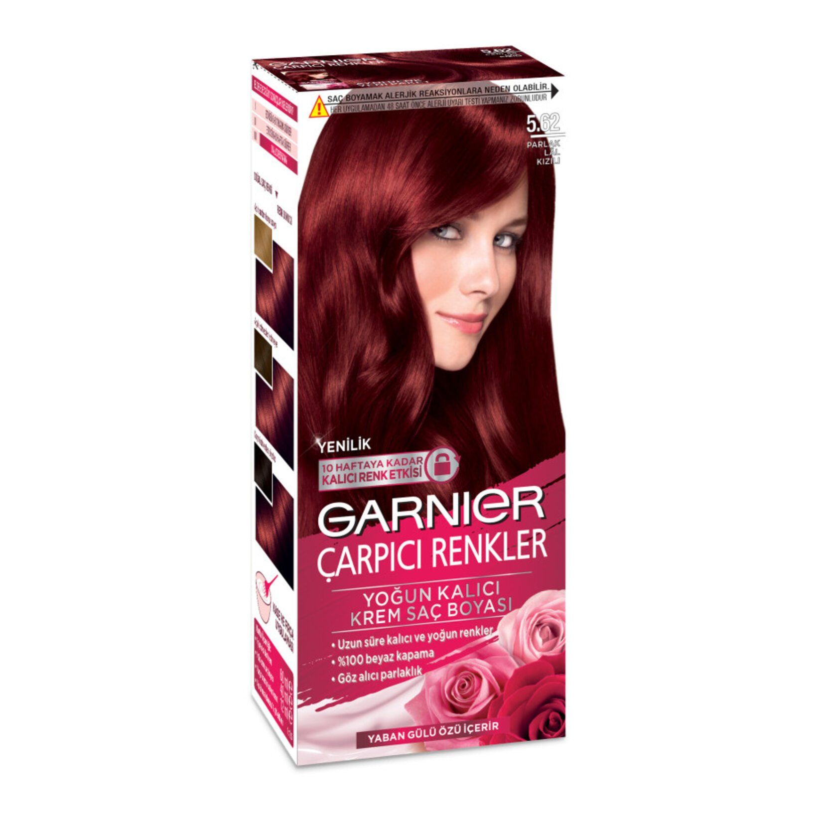 Garnier Çarpıcı Renkler Saç Boyası 5.62 Parlak Lal Kızılı