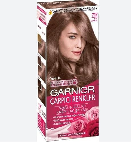 Garnier Çarpıcı Renkler Saç Boyası 7,12 İnci Kumral