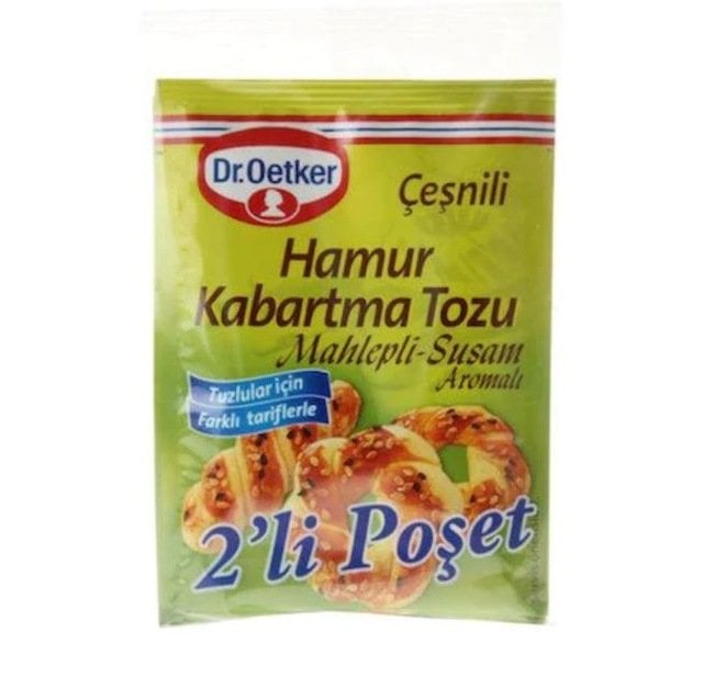 Dr. Oetker Çeşnili Hamur Kabartma Tozu Mahlepli-Susam Aromalı 2x15gr