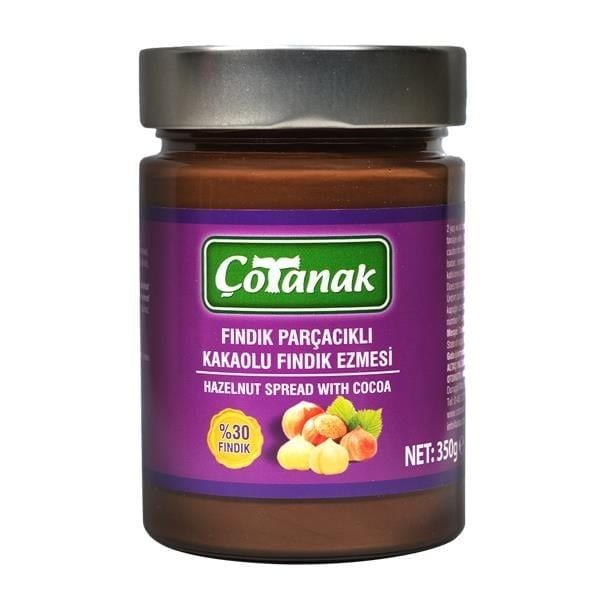 Çotanak Fındık Parçacıklı Kakaolu Fındık Ezmesi 350gr