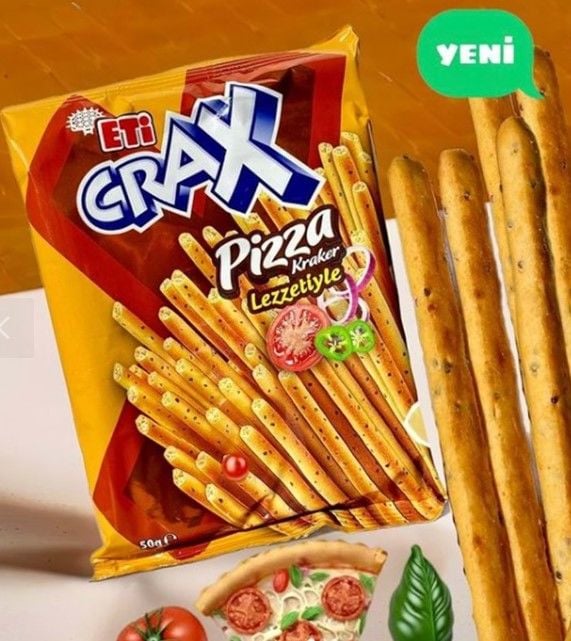 Eti Crax Pizza Kraker Lezzetiyle 50gr