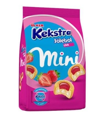 Ülker Kekstra Jölebar Mini Çilekli 150gr Asorti Poşet