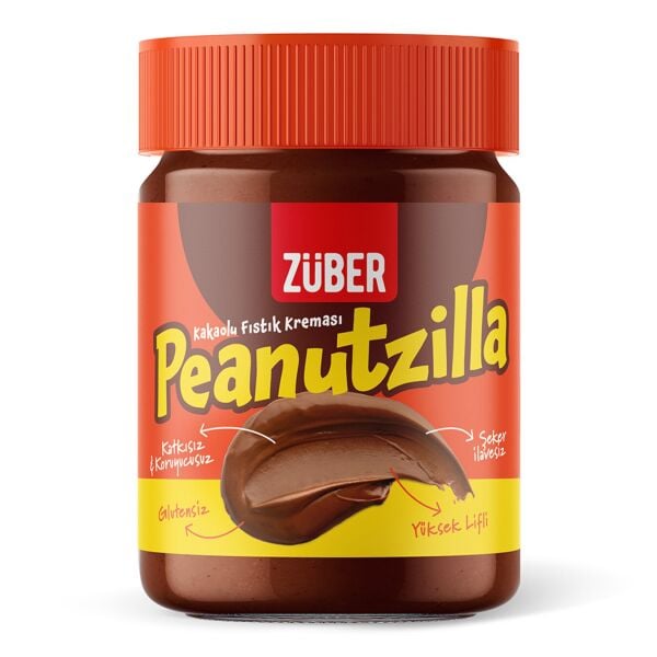 Züber Peanutzilla Kakaolu Yer Fıstığı Kreması 315gr