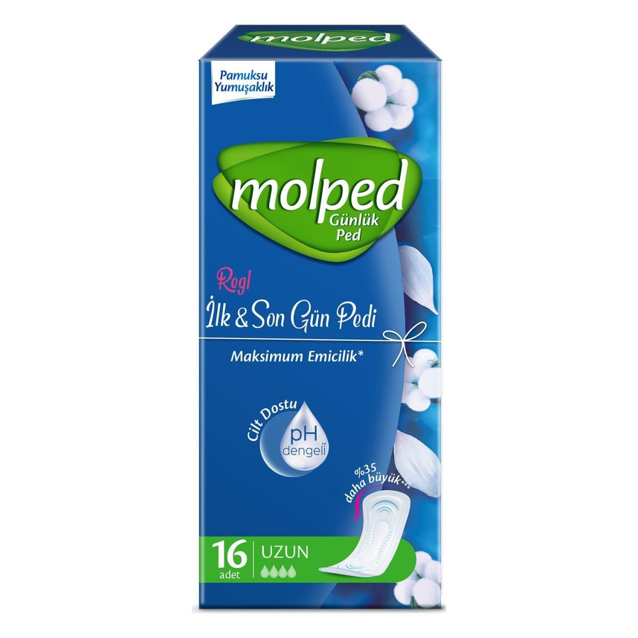 Molped Günlük Ped İlk&Son Gün Uzun 16lı