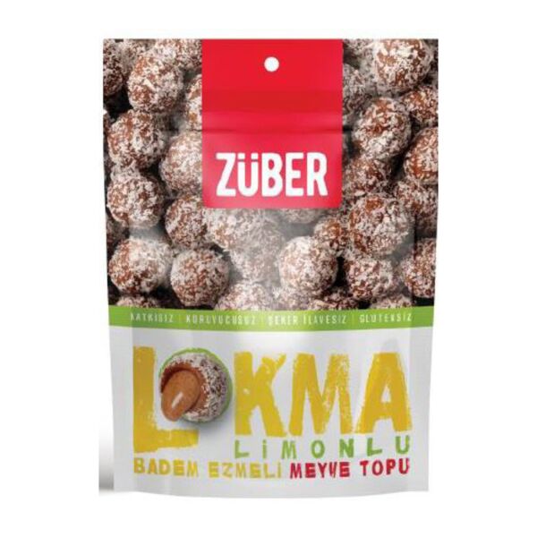 Züber Lokma Limon Kaplı Meyve Topu 96gr