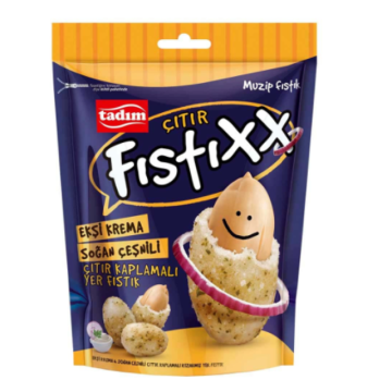 Tadım Fıstıxx Ekşi Krema Soğan Çeşnili Çıtır Kaplamalı Yer Fıstık 60gr