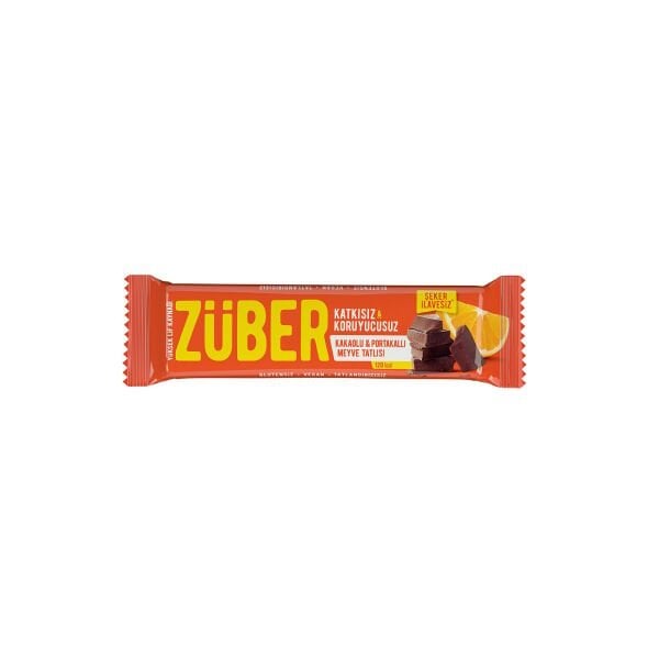 Züber Kakaolu Portakallı Meyve Bar 40gr