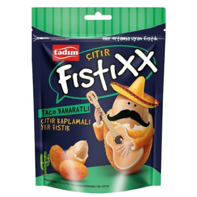 Tadım Fıstıxx Taco Baharatlı Çıtır Kaplamalı Yer Fıstığı 60gr