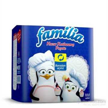 Familia Hazır Katlanmış Peçete 100lü