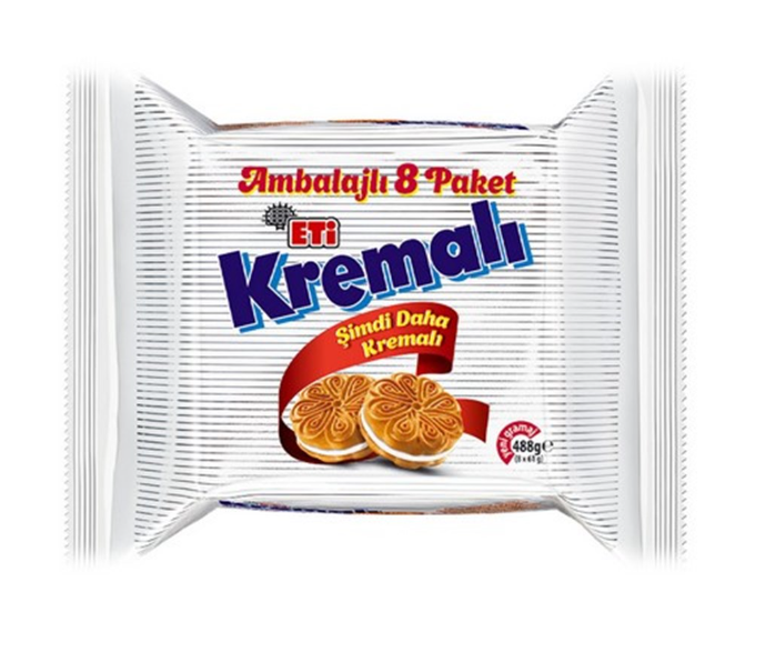 Eti Kremalı Sandviç Bisküvi 488gr