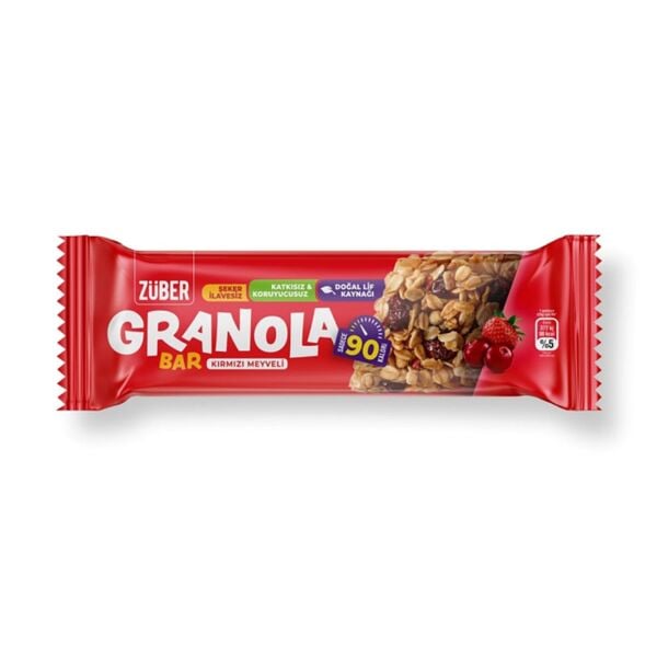Züber Granola Kırmızı Meyveli Bar 25gr
