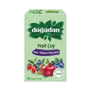 Doğadan Yeşil Çay Nar Yaban Mersini 20li
