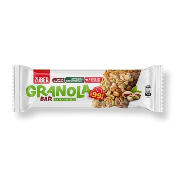 Züber Granola Antep Fıstıklı Bar 25gr