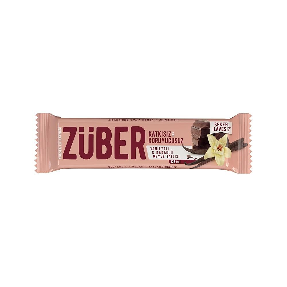 Züber Vanilyalı Kakaolu Meyve Bar 40gr