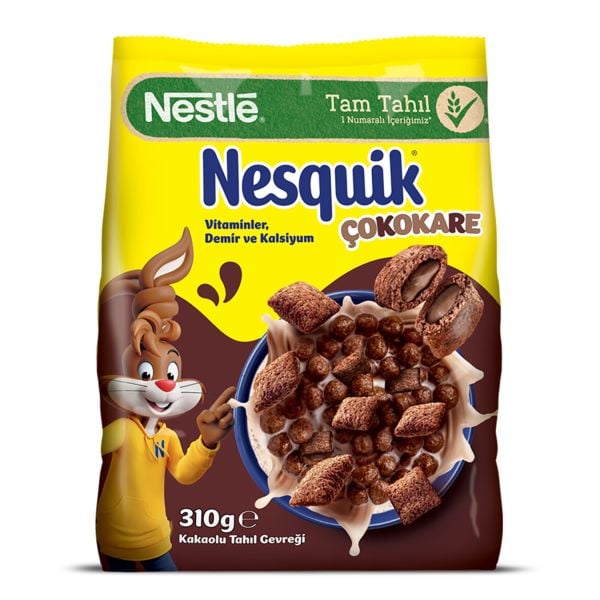 Nestle Nesquik Çokokare Kakaolu Buğday ve Mısır Gevreği 310gr