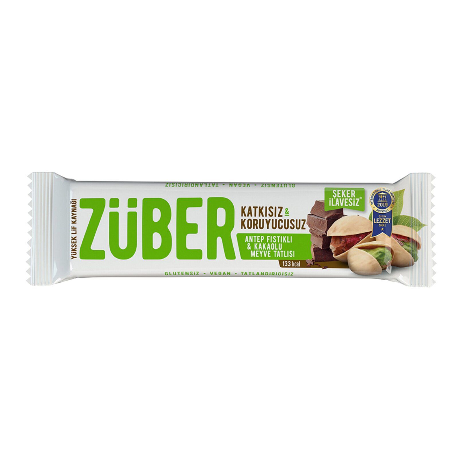 Züber Antep Fıstıklı Kakaolu Meyve Bar 40gr