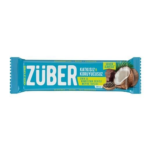 Züber Chia Hindistan Cevizli Meyve Bar 40gr