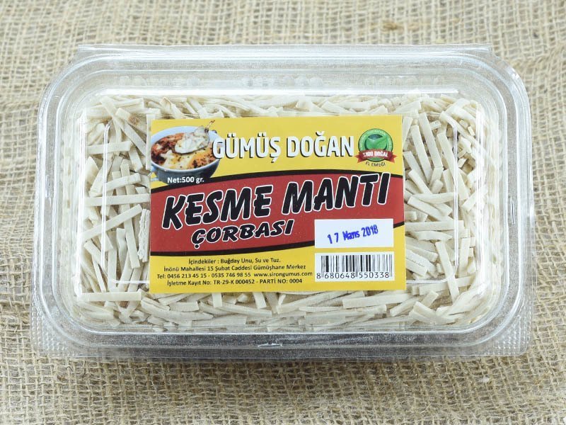 Gümüş Doğan Kesme Mantı 500gr