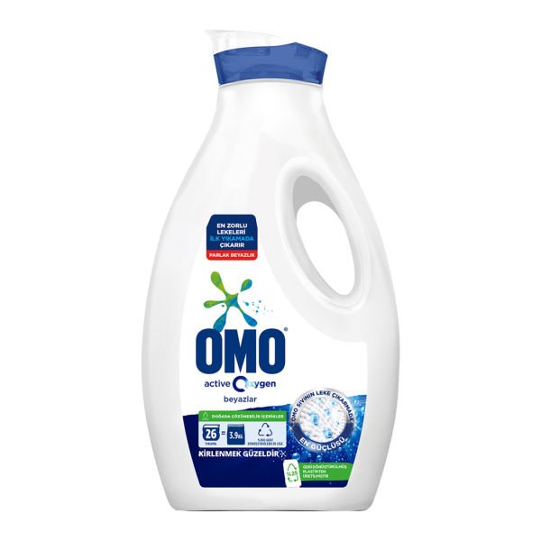 Omo Sıvı Deterjan Active Oxygen Beyazlar 1690ml
