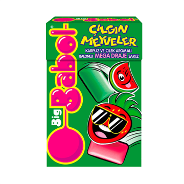 Big Babol Box Karpuz ve Çilek Aromalı Sakız 36gr