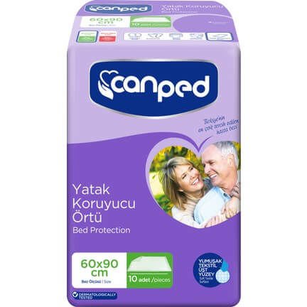 Canped Yatak Koruyucu Örtü 60x90cm 10 Adet
