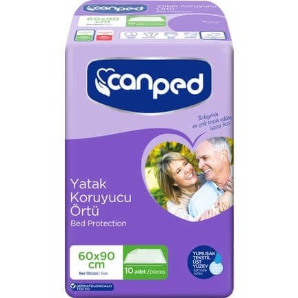 Canped Yatak Koruyucu Örtü 60x90cm 10 Adet