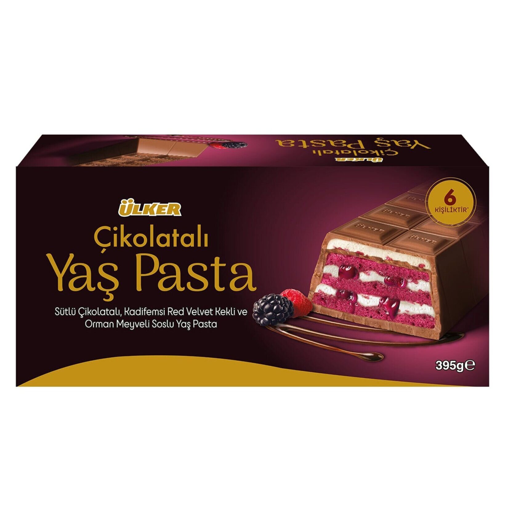 Ülker Çikolatalı Orman Meyveli Yaş Pasta 395gr