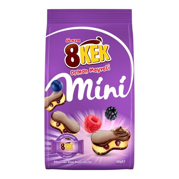 Ülker Dankek 8 Kek Orman Meyveli Mini 162gr